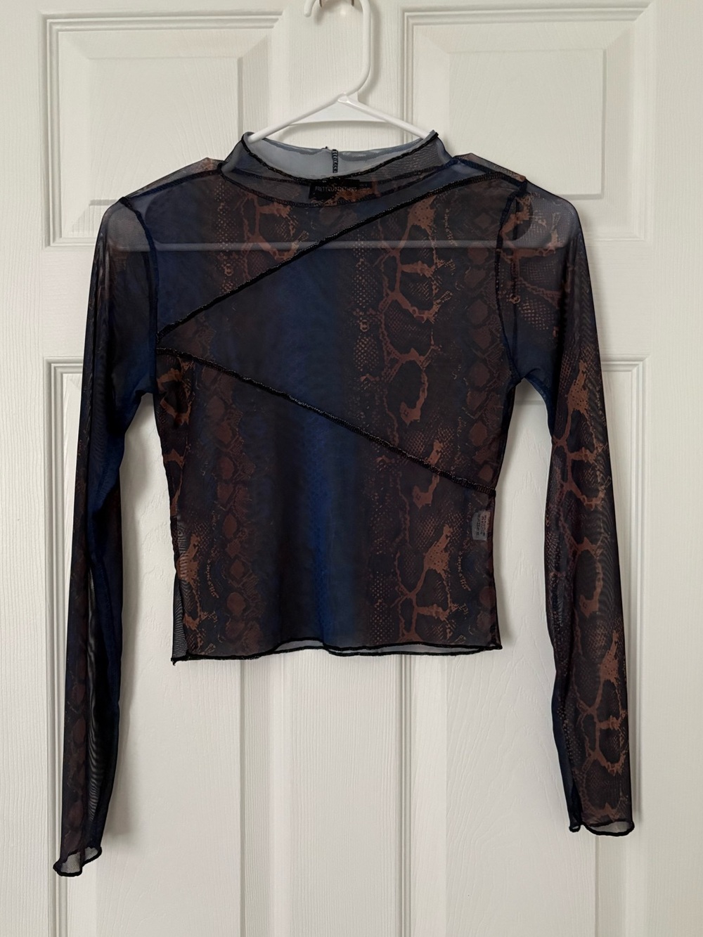sheer long sleeve top